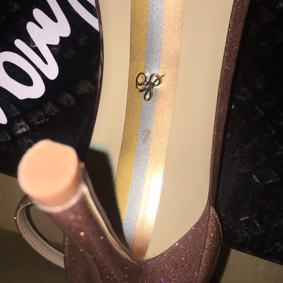 Sam Edelman's Glittered Vinyl Sandals - Picture 7 of 8